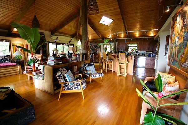 interior living room center wide