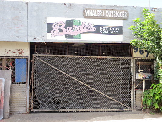 Garage- 967 Kawaiahao St- Bardos Hot Rods- 597.8144