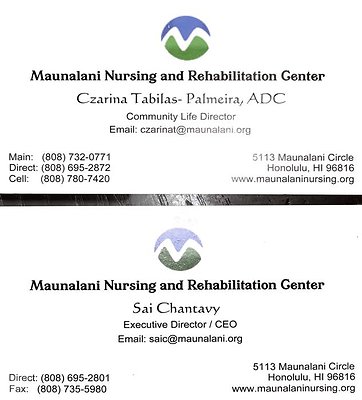 th Czarina &amp; Sai Business Cards