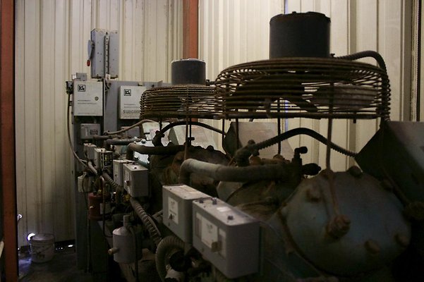 interior machine room halfway inside interior machine room halfway inside