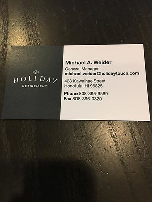 Hawaii Kai Hawaii Kai Retirement Community 428 Kawaihae St Michael Weider 808.572.9300